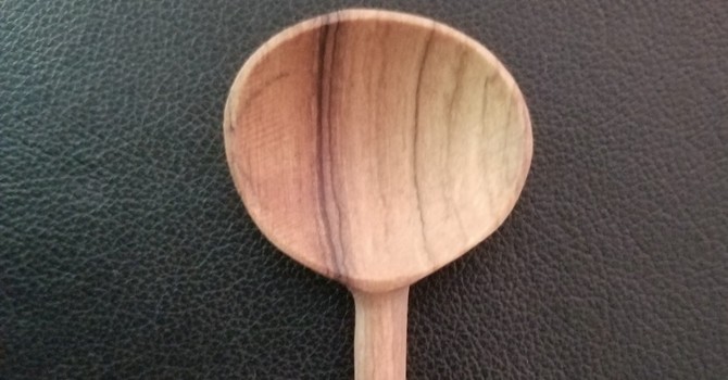 Hand Carved Bath Salt Spoon